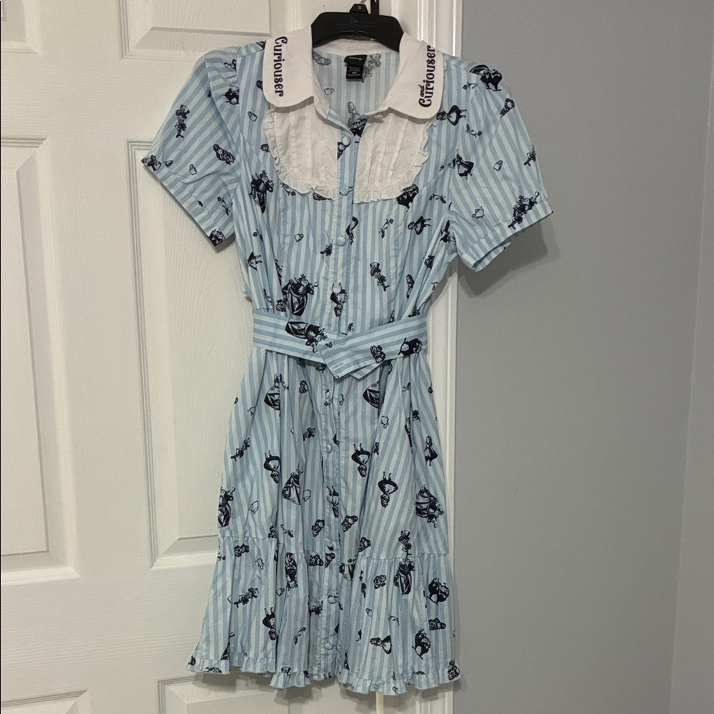 Disney Alice in Wonderland tea dress with collar